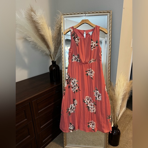 [NWT] CJ Banks Floral Pleated Maxi Dress Size 12P - Sleeveless, Flowy - Picture 2 of 10